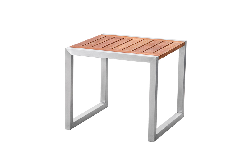 Outdoor teak side table